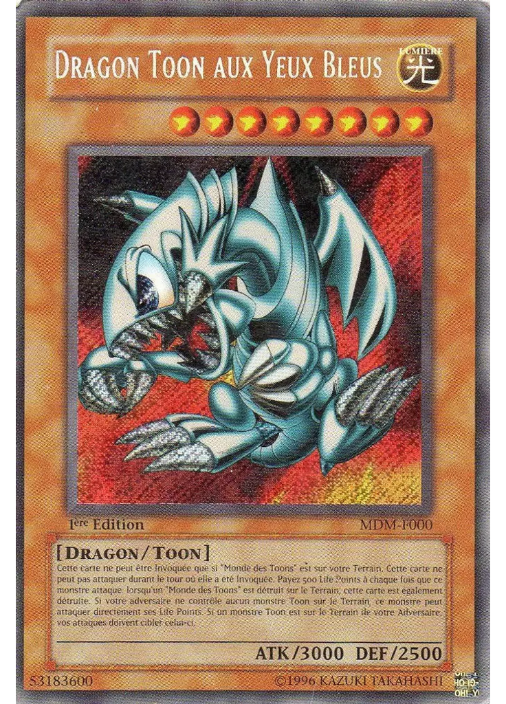 Dragon Toon aux Yeux Bleus