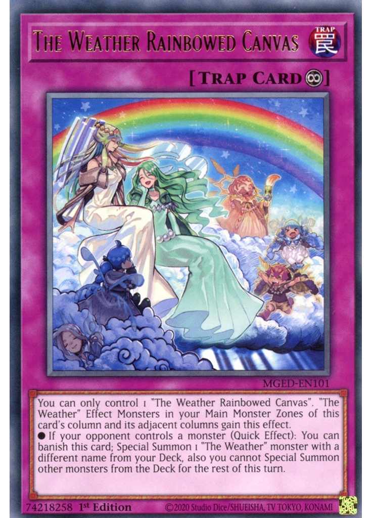 The Weather Rainbowed Canvas
