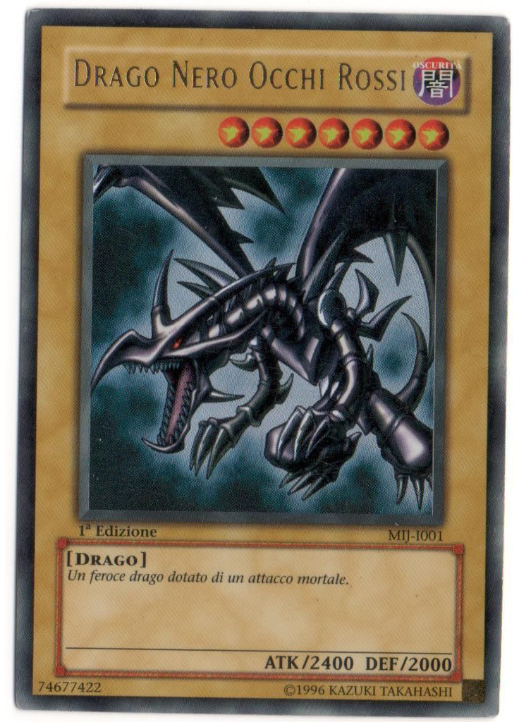 Drago Nero Occhi Rossi