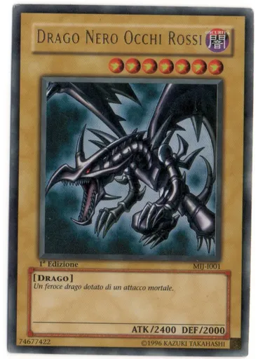 Drago Nero Occhi Rossi