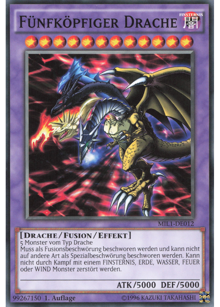 Fünfköpfiger Drache