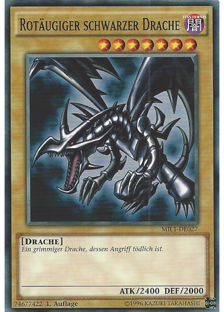 Rotäugiger schwarzer Drache