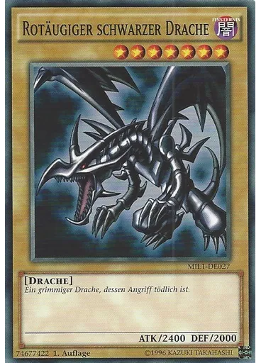 Rotäugiger schwarzer Drache