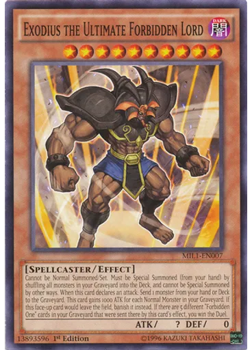 Exodius the Ultimate Forbidden Lord