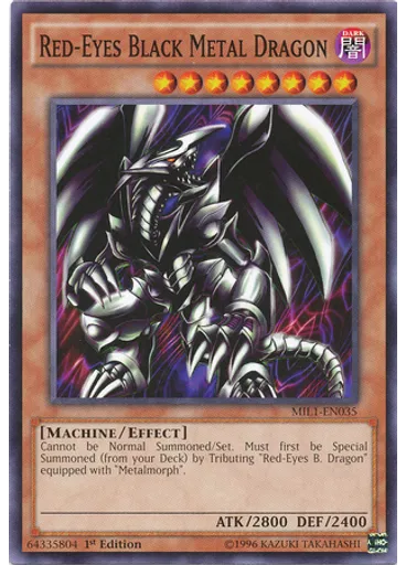 Red-Eyes Black Metal Dragon — Millennium Pack
