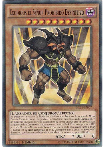 Exodious el Señor Prohibido Definitivo