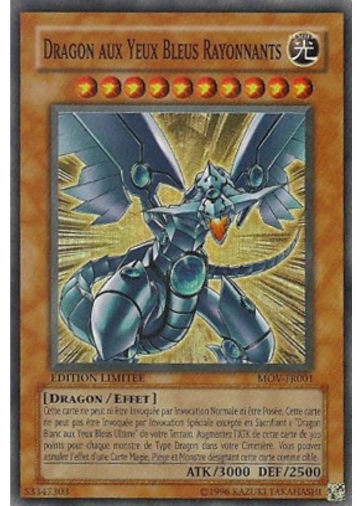 Dragon aux Yeux Bleus Rayonnants