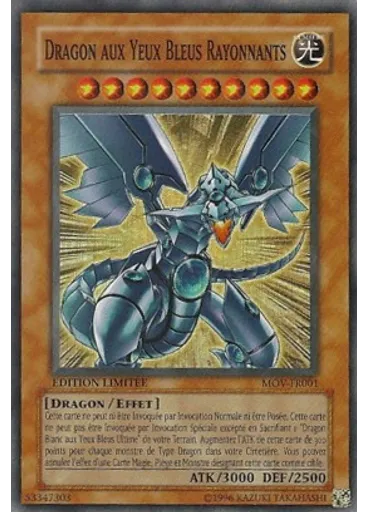 Dragon aux Yeux Bleus Rayonnants
