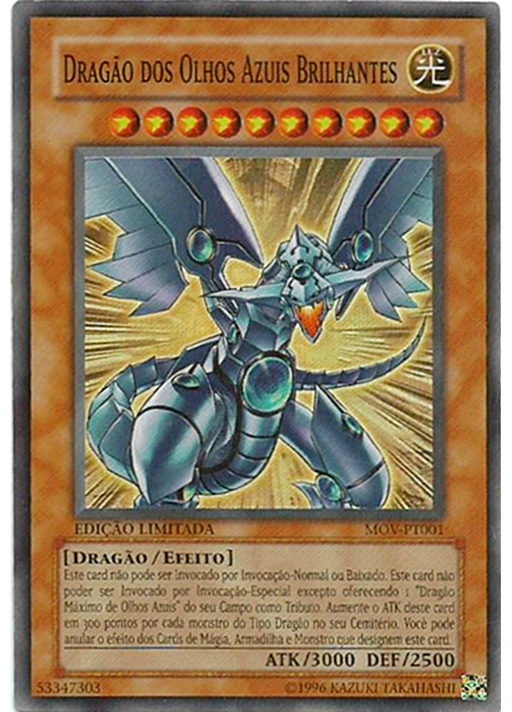 Dragão Brilhante de Olhos Azuis