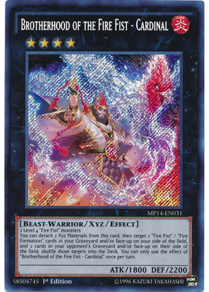 Brotherhood of the Fire Fist - Cardinal