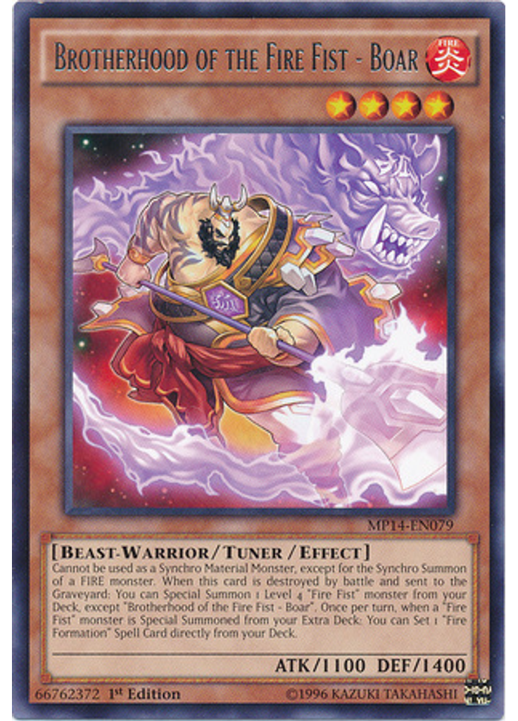 Brotherhood of the Fire Fist - Boar