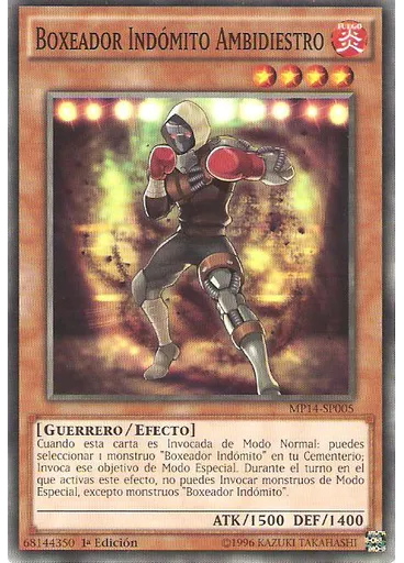Boxeador Indómito Ambidiestro