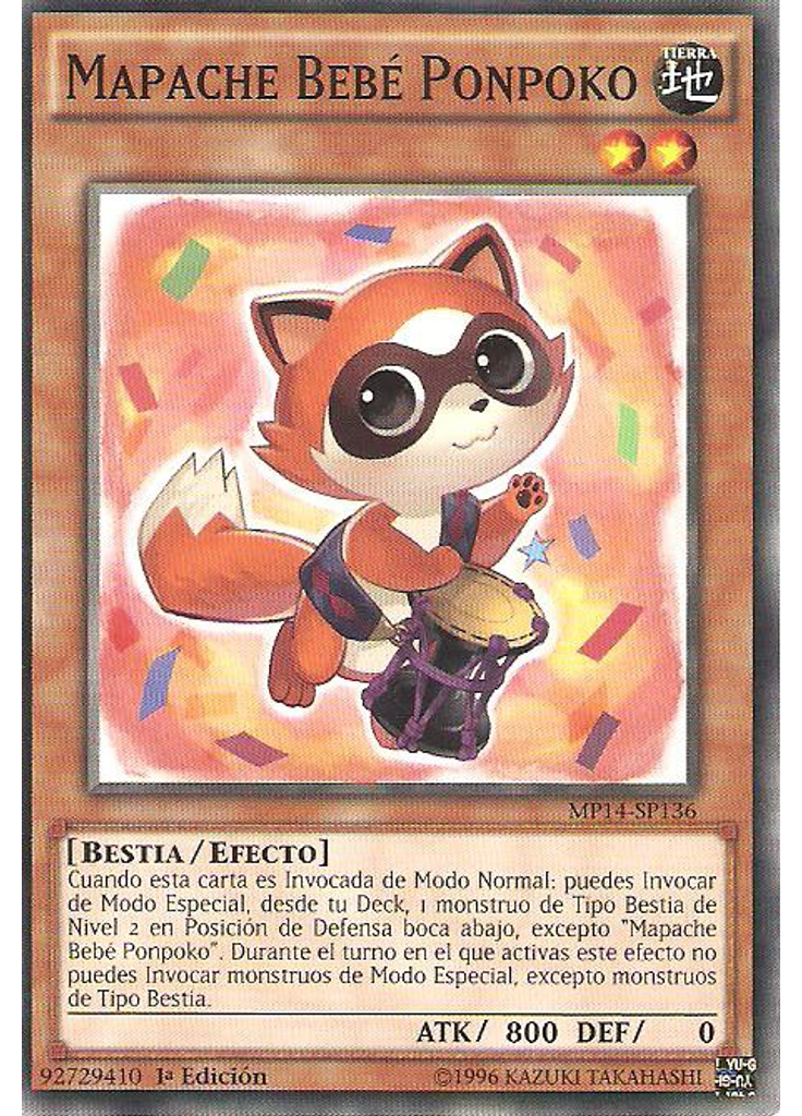 Mapache Bebé Ponpoko