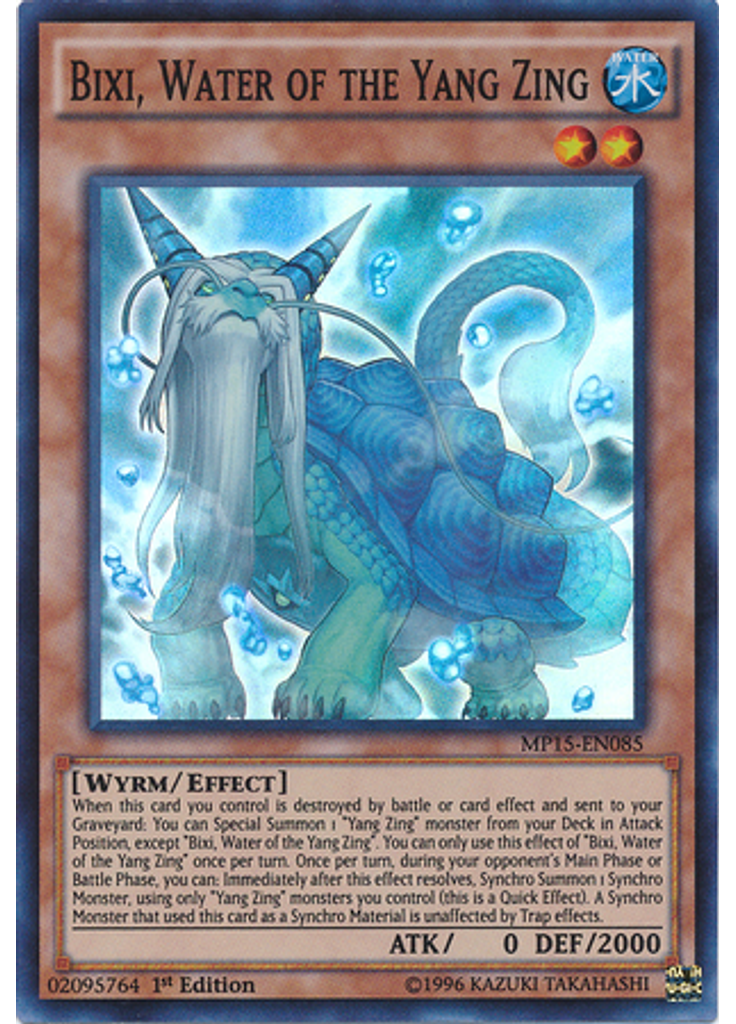Bixi, Water of the Yang Zing