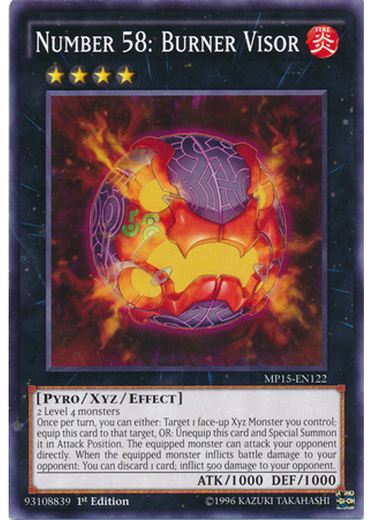 Number 58: Burner Visor