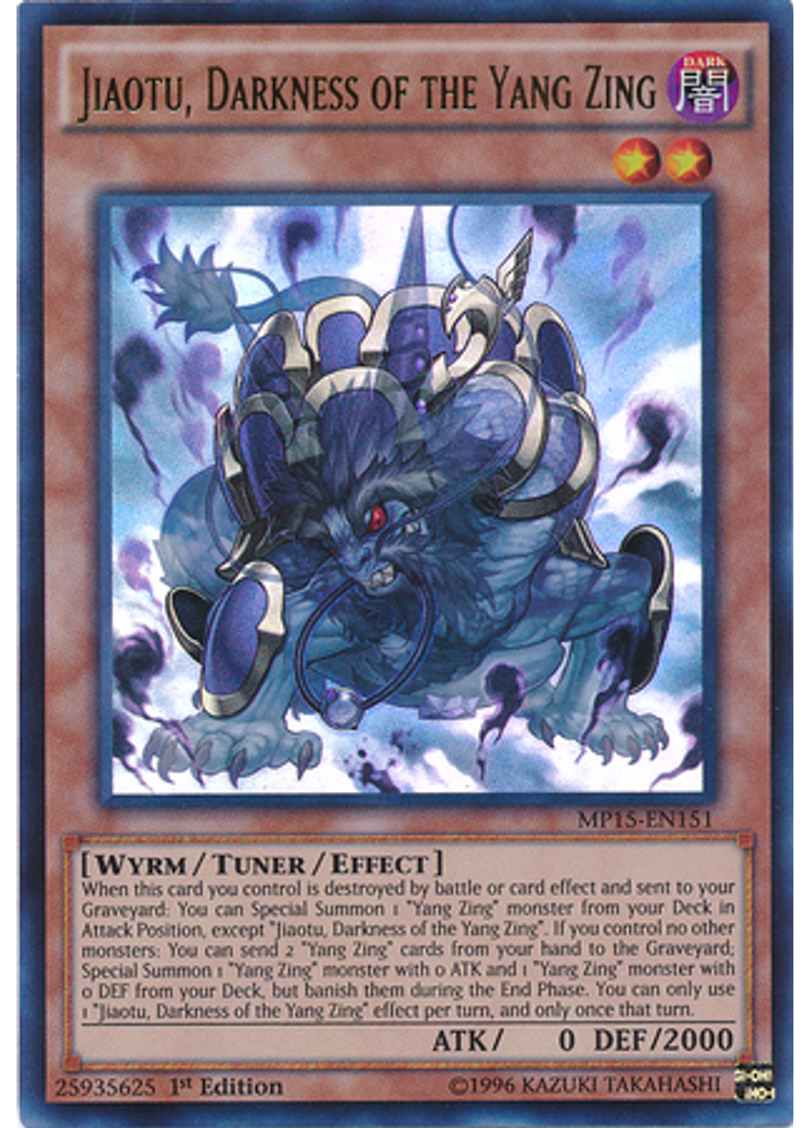 Jiaotu, Darkness of the Yang Zing