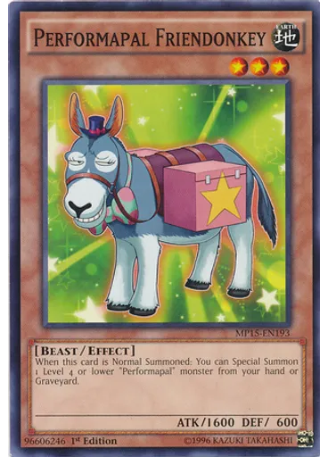 Performapal Friendonkey — 2015 Mega-Tin Mega Pack
