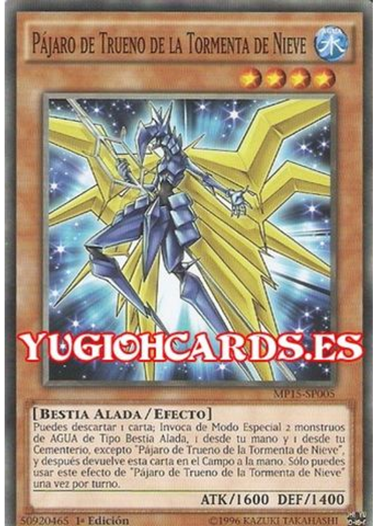 Pájaro de Trueno de la Tormenta de Nieve