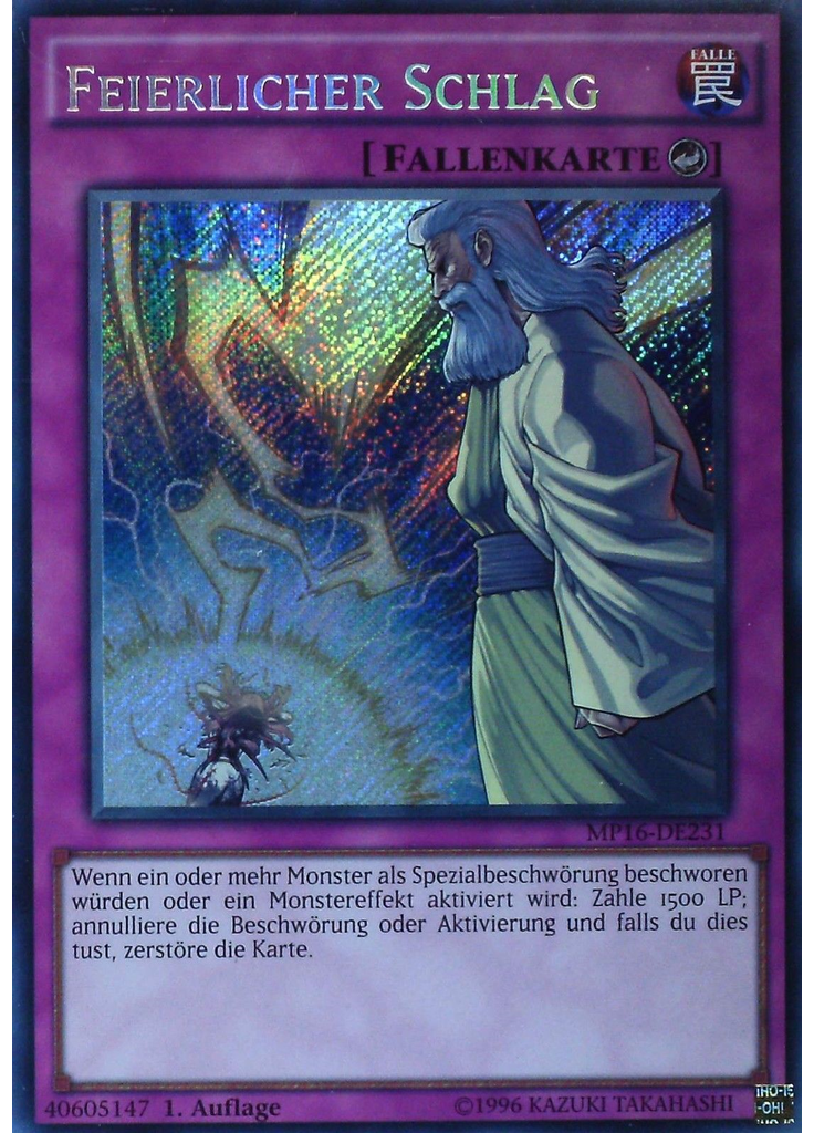 Feierlicher Schlag