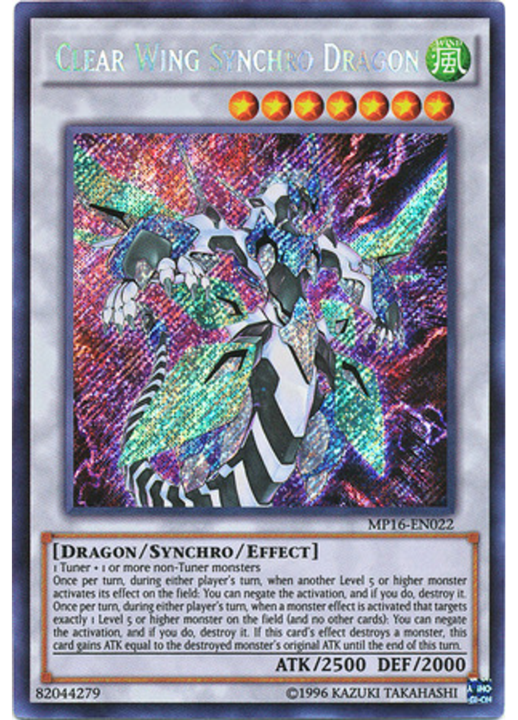 Clear Wing Synchro Dragon (Secret Rare Unlimited)