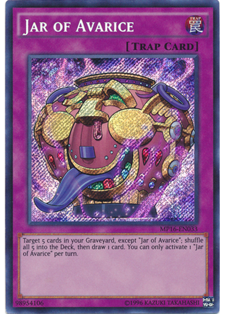 Jar of Avarice (Secret Rare Unlimited)