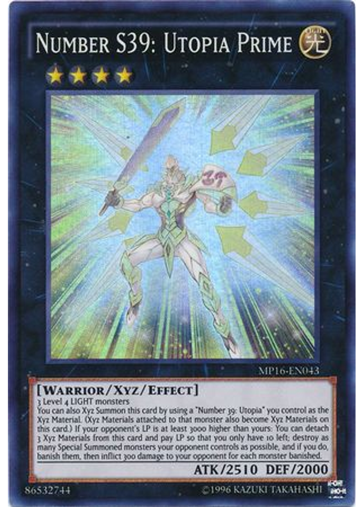 Number S39: Utopia Prime (Super Rare Unlimited)