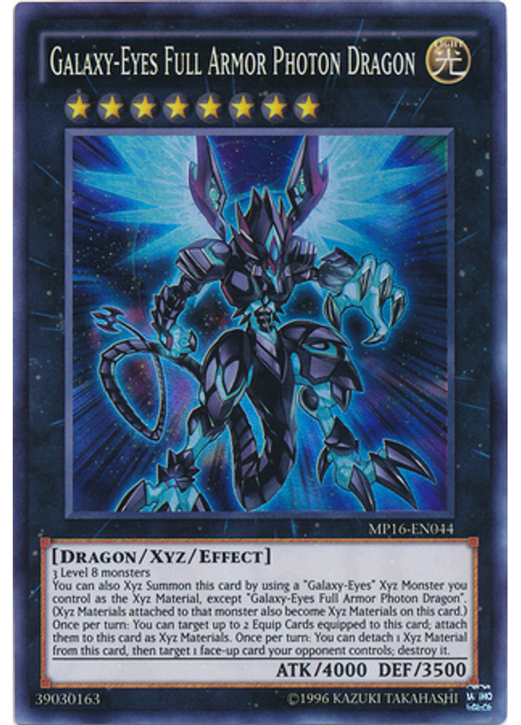 Galaxy-Eyes Full Armor Photon Dragon (Super Rare Unlimited)