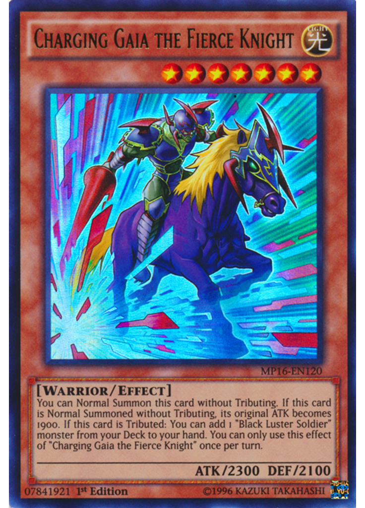 Charging Gaia the Fierce Knight