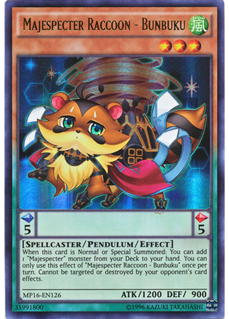 Majespecter Raccoon - Bunbuku (Ultra Rare Unlimited)