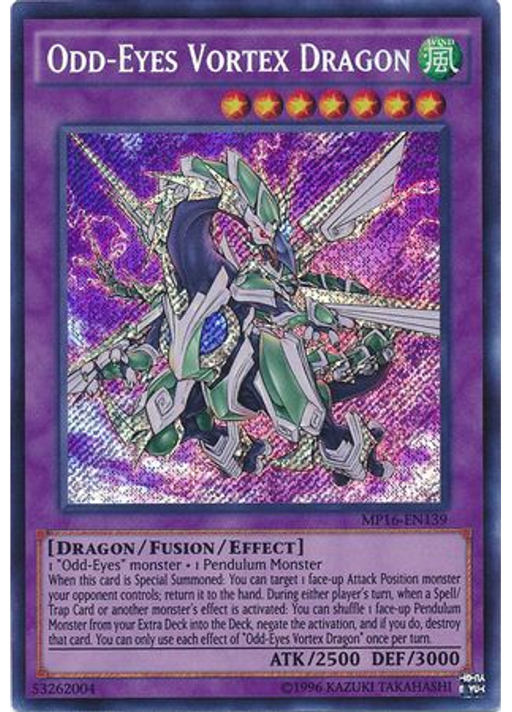 Odd-Eyes Vortex Dragon (Secret Rare Unlimited)
