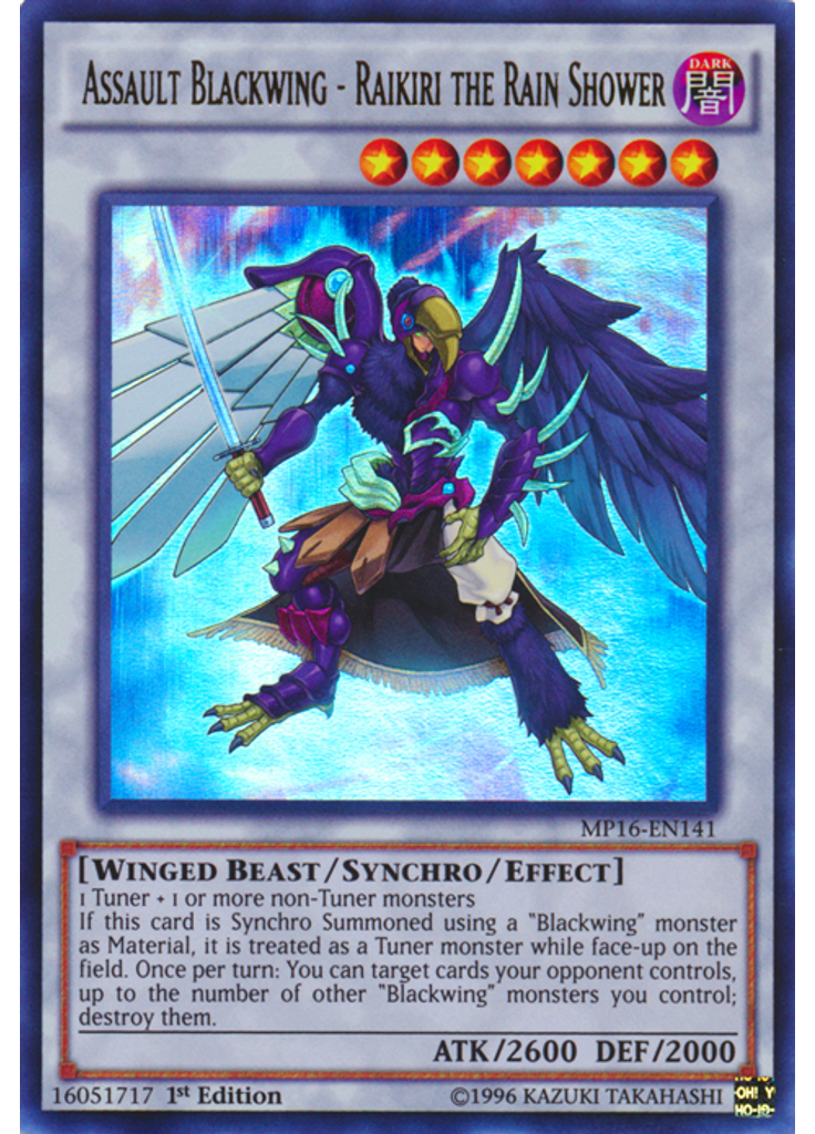 Assault Blackwing - Raikiri the Rain Shower