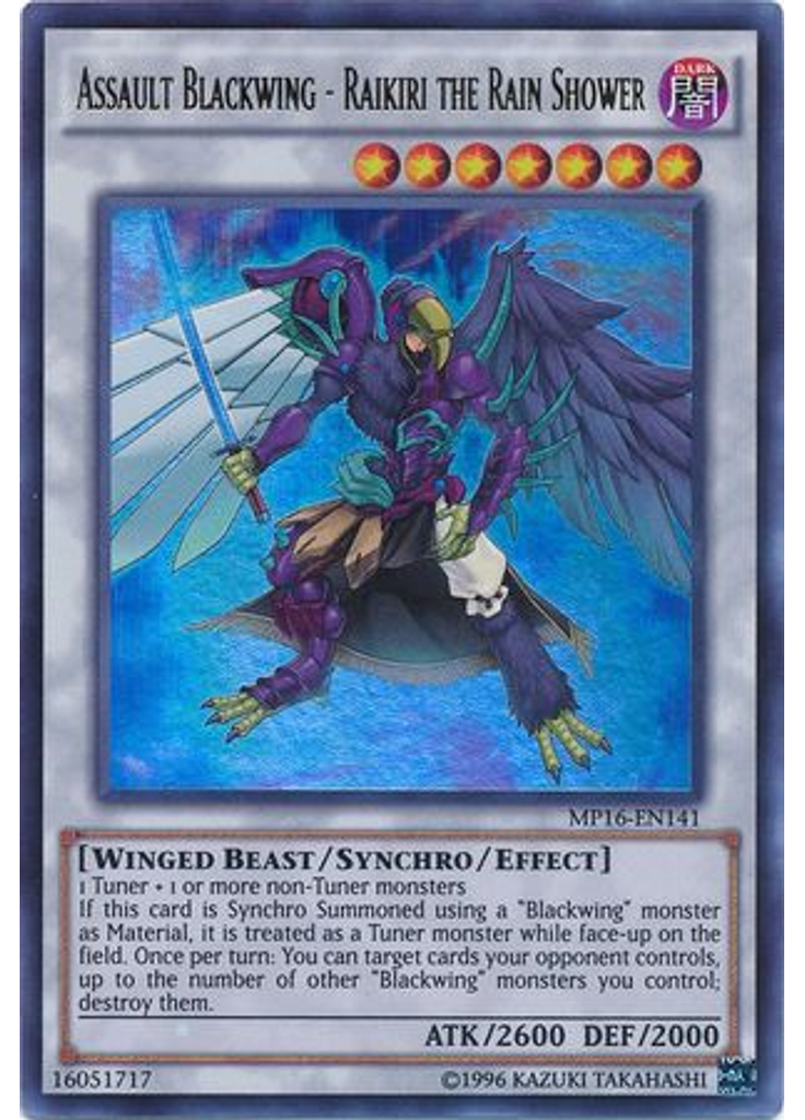 Assault Blackwing - Raikiri the Rain Shower (Ultra Rare Unlimited)