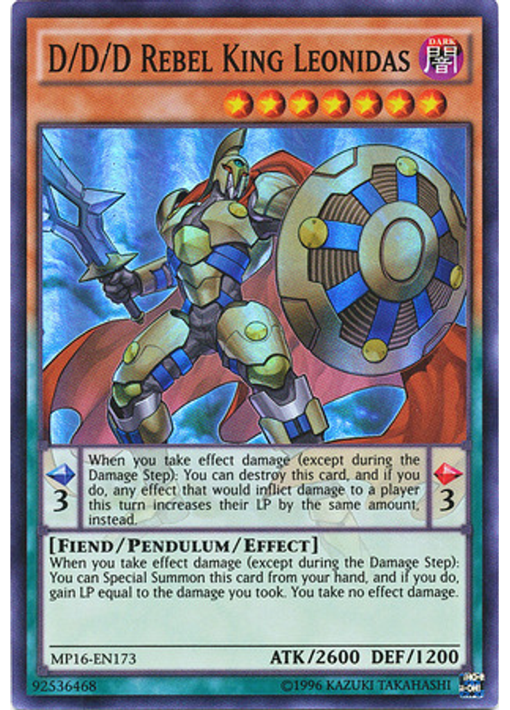 D/D/D Rebel King Leonidas (Super Rare Unlimited)