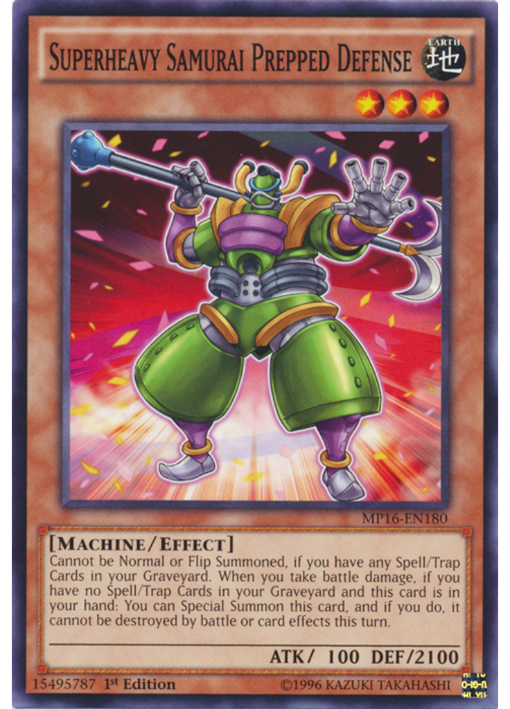 Superheavy Samurai Prepped Defense