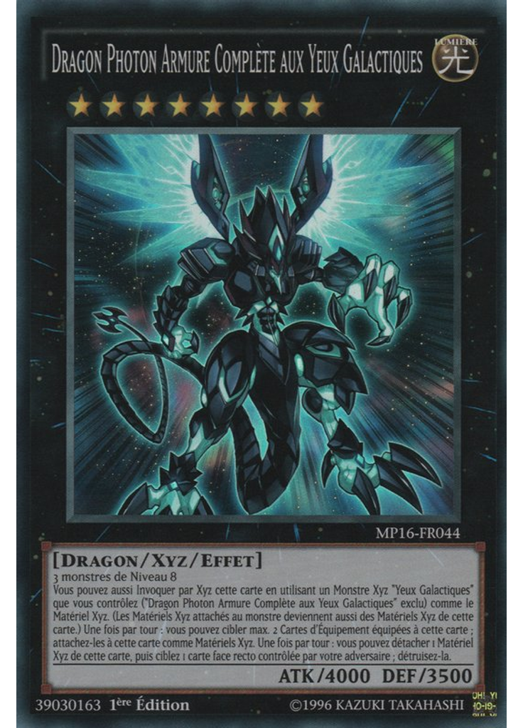 Dragon Photon Armure Complète aux Yeux Galactiques