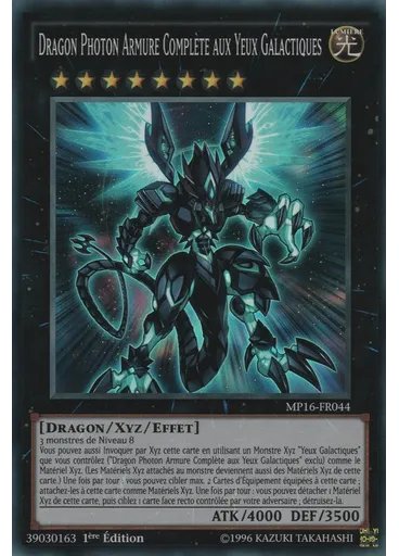 Dragon Photon Armure Complète aux Yeux Galactiques