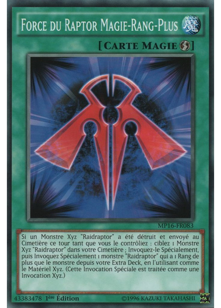 Force du Raptor Magie-Rang-Plus