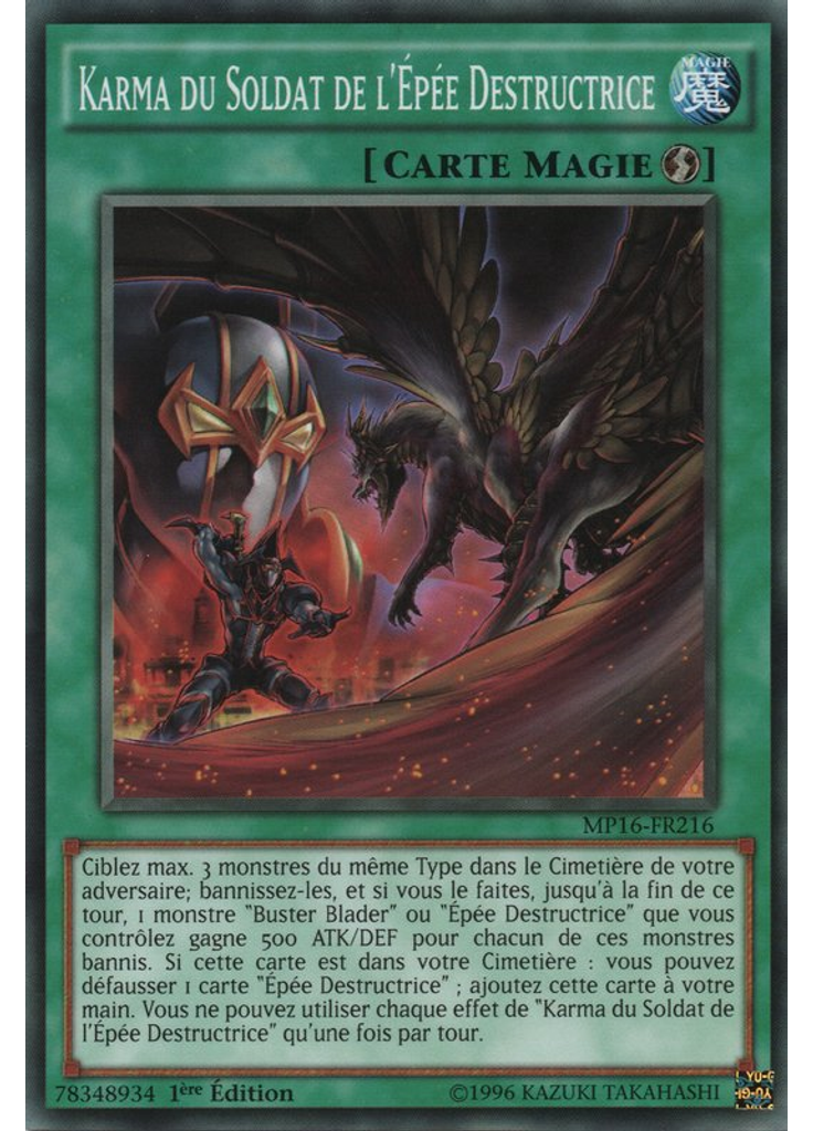 Karma du Soldat de l'Épée Destructrice