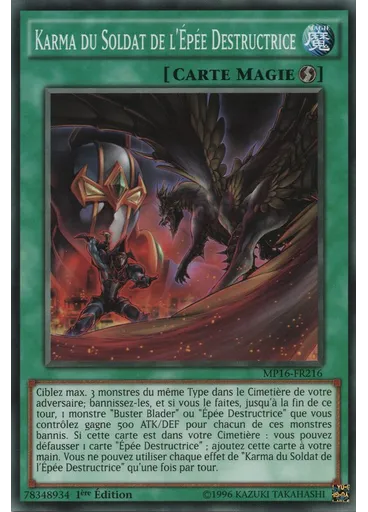 Karma du Soldat de l'Épée Destructrice