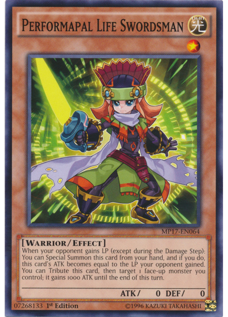 Performapal Life Swordsman
