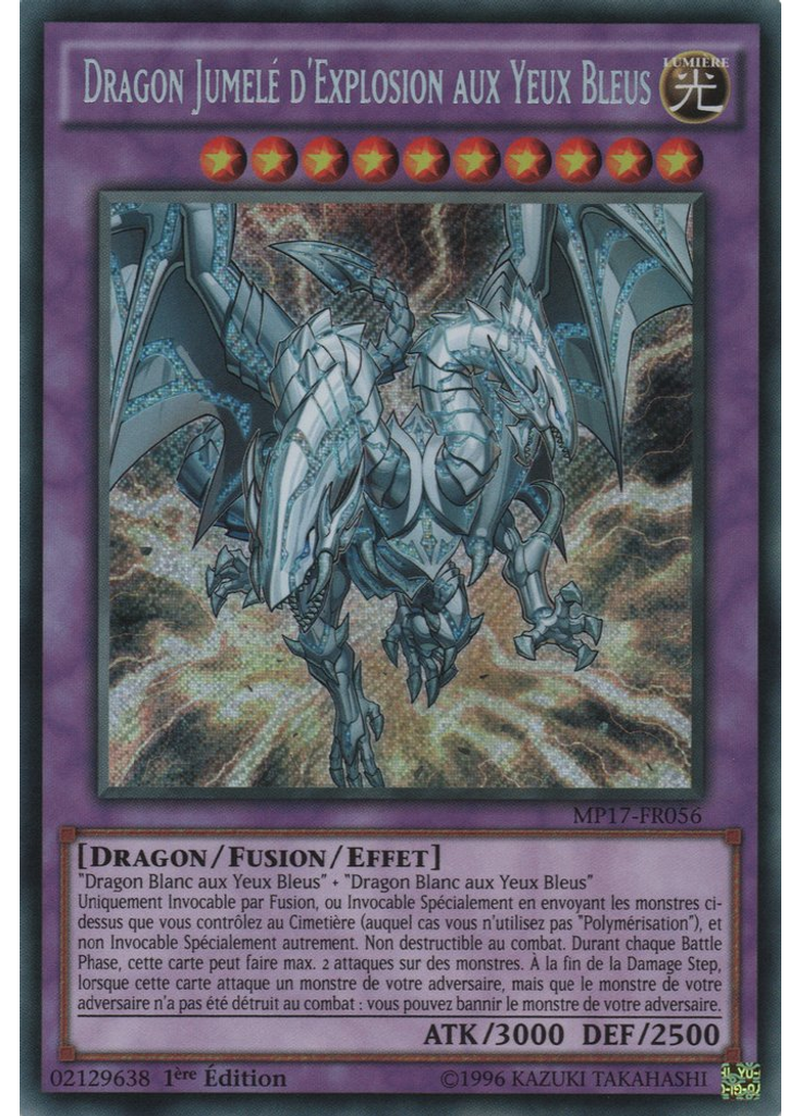 Dragon Jumelé d'Explosion aux Yeux Bleus