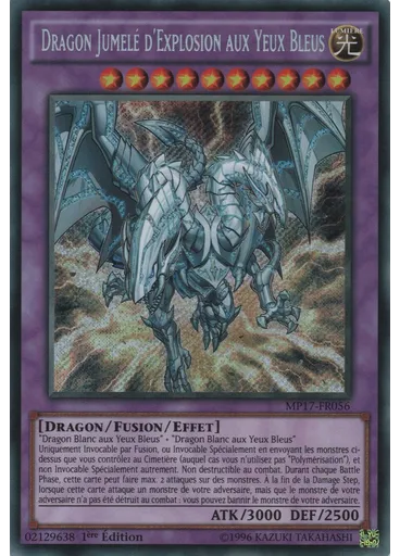 Dragon Jumelé d'Explosion aux Yeux Bleus