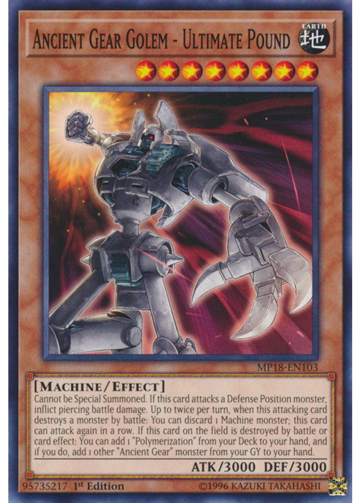 Ancient Gear Golem - Ultimate Pound