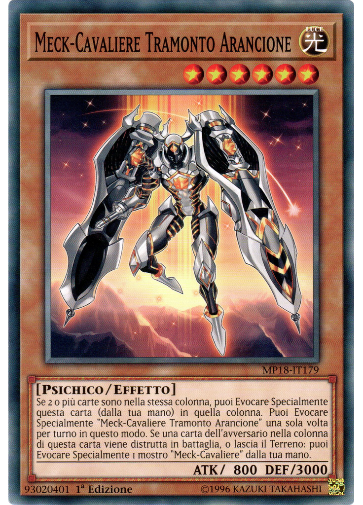 Meck-Cavaliere Tramonto Arancione