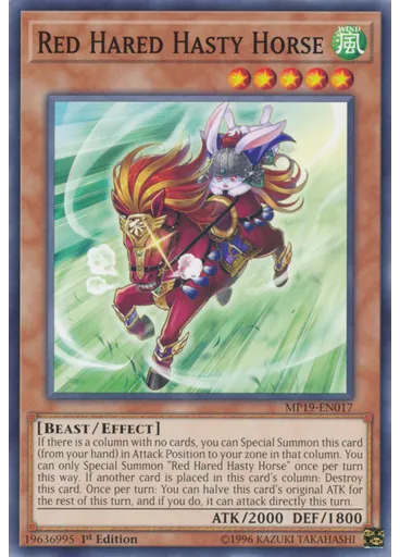 Red Hared Hasty Horse
