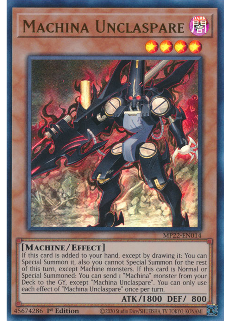 Machina Unclaspare