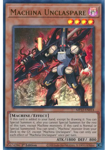 Machina Unclaspare