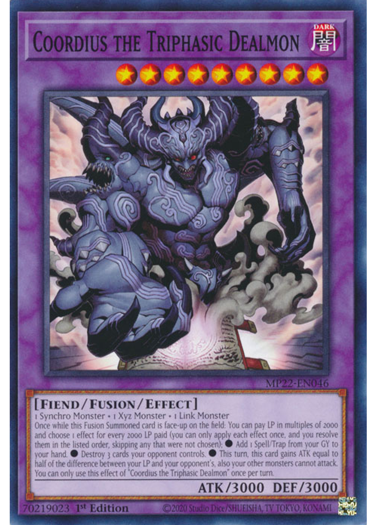 Coordius the Triphasic Dealmon