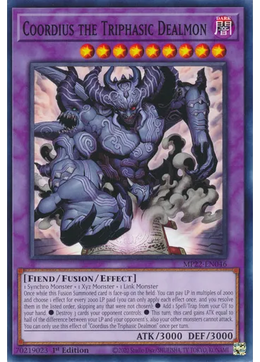 Coordius the Triphasic Dealmon