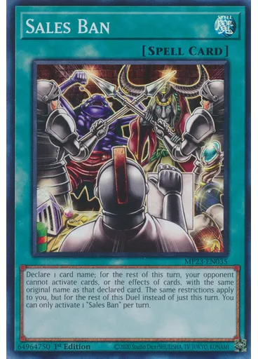 Sales Ban